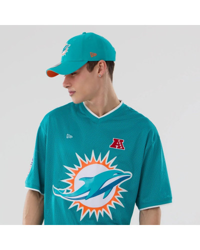 T-shirt Oversize en Mesh Miami Dolphins NFL Turquoise