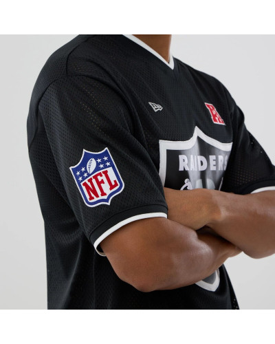 T-shirt Oversize en Mesh Las Vegas Raiders NFL Noir