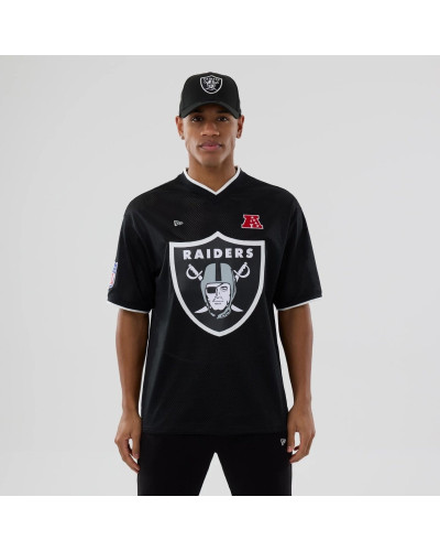 T-shirt Oversize en Mesh Las Vegas Raiders NFL Noir