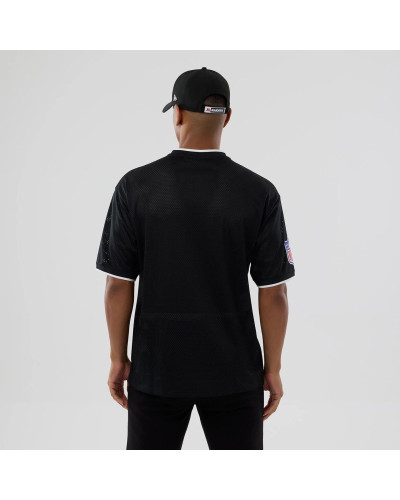 T-shirt Oversize en Mesh Las Vegas Raiders NFL Noir