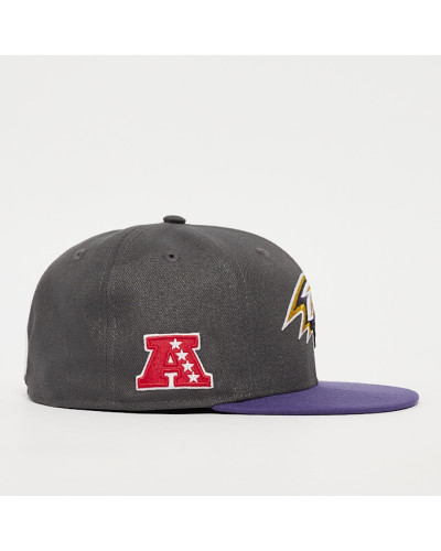 Casquette New Era 59FIFTY NFL Baltimore Ravens Graphite Sidepatch Limited Edition