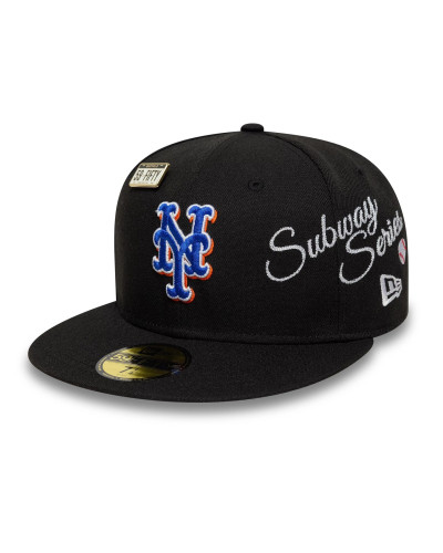 Casquette New Era 59FIFTY Fitted New York Mets MLB Subway Series Noir