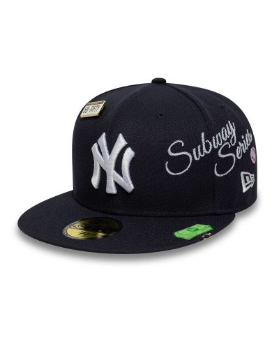 Casquette New Era 59FIFTY Fitted New York Yankees MLB Subway Series Bleu