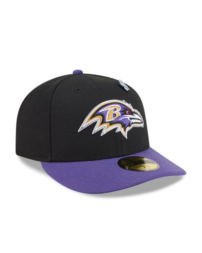 Casquette New Era 59FIFTY Fitted Draft 2026 Baltimore Ravens NFL Noir