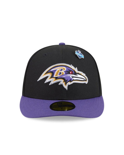 Casquette New Era 59FIFTY Fitted Draft 2026 Baltimore Ravens NFL Noir
