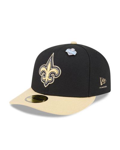 Casquette New Era 59FIFTY Fitted Draft 2026 New Orleans Saints NFL Noir