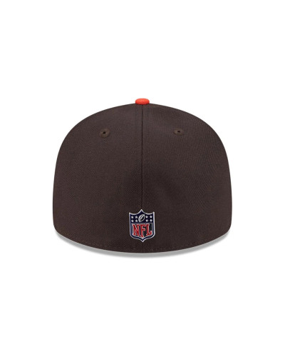 Casquette New Era 59FIFTY Fitted Draft 2026 Cleveland Browns NFL Marron Foncé