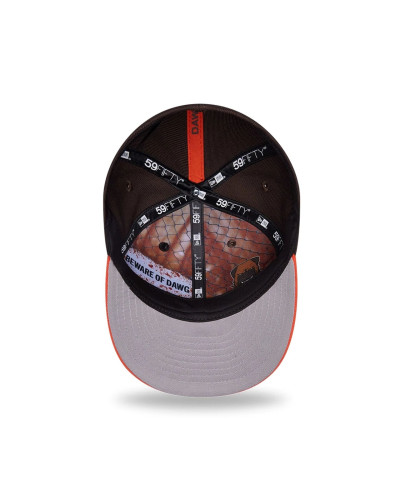 Casquette New Era 59FIFTY Fitted Draft 2026 Cleveland Browns NFL Marron Foncé