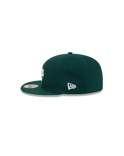 Casquette New Era 59FIFTY Fitted Athletics MLB Hidden Hit Vert foncé