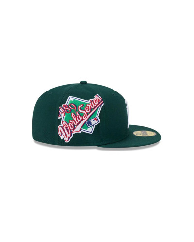 Casquette New Era 59FIFTY Fitted Athletics MLB Hidden Hit Vert foncé