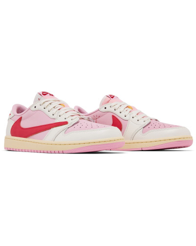 Travis Scott x Air Jordan 1 Retro Low OG 'Sail Tropical Pink'
