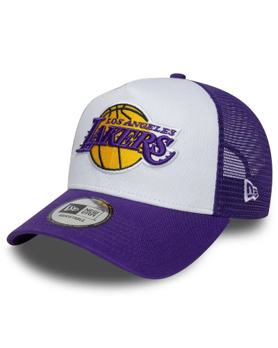 Casquette New Era 9FORTY A-Frame Trucker Los Angeles Lakers - Purple
