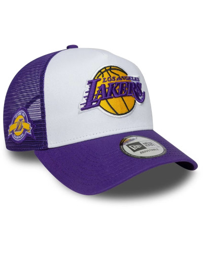 Casquette New Era 9FORTY A-Frame Trucker Los Angeles Lakers - Purple