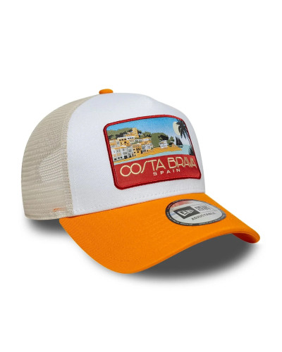 Casquette New Era 9FORTY A-Frame Trucker Location Orange