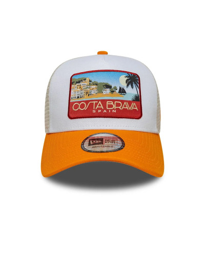 Casquette New Era 9FORTY A-Frame Trucker Location Orange