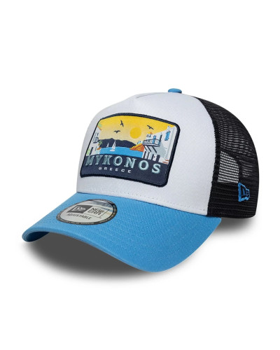 Casquette New Era 9FORTY A-Frame Trucker  Location Bleu