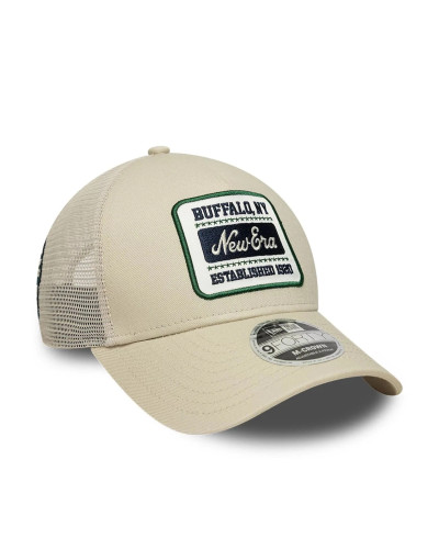 Casquette New Era 9FORTY M-Crown A-Frame Multi Patch New Era Crème