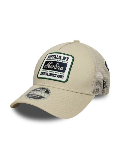 Casquette New Era 9FORTY M-Crown A-Frame Multi Patch New Era Crème