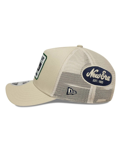 Casquette New Era 9FORTY M-Crown A-Frame Multi Patch New Era Crème