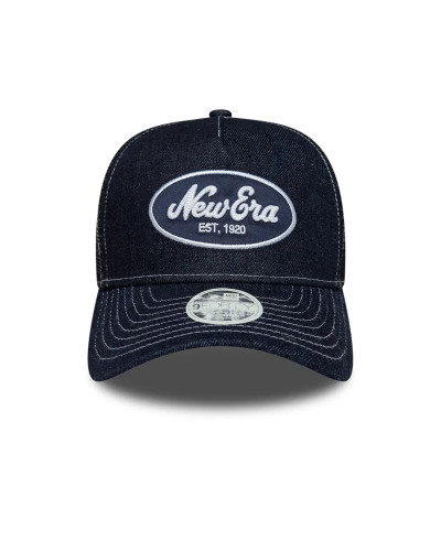 Casquette New Era 9FORTY M-Crown Patch logo New Era Heritage Script  Bleu Marine