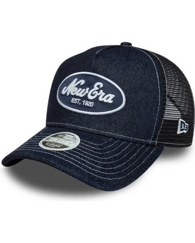 Casquette New Era 9FORTY M-Crown Patch logo New Era Heritage Script  Bleu Marine