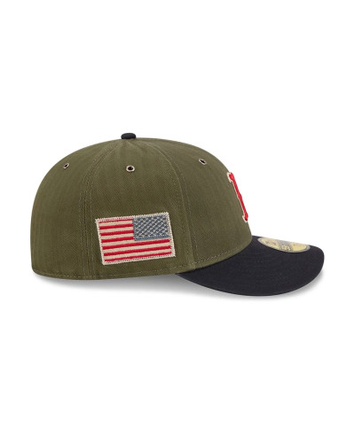 Casquette New Era 59FIFTY Fitted Boston Red Sox MLB Three Looms American Herringbone Vert