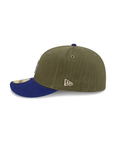 Casquette New Era 59FIFTY Fitted LA Dodgers MLB Three Looms American Herringbone Vert