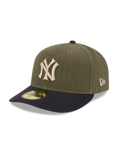 Casquette New Era 59FIFTY Fitted New York Yankees MLB Three Looms American Herringbone Vert