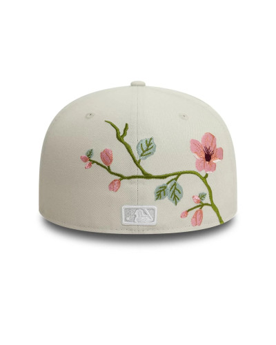 Casquette New Era 59FIFTY Fitted New York Yankees MLB Floral Crème
