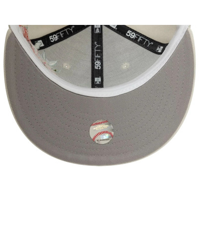 Casquette New Era 59FIFTY Fitted New York Yankees MLB Floral Crème