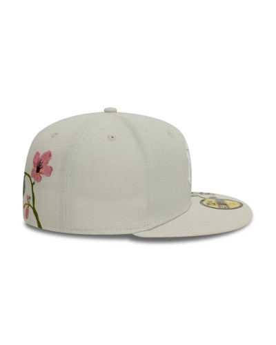 Casquette New Era 59FIFTY Fitted New York Yankees MLB Floral Crème
