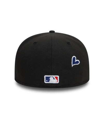 Casquette New Era 59FIFTY Fitted MLB Heart Icon LA Dodgers Noir