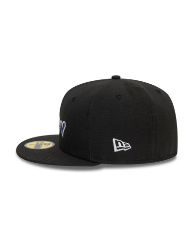 Casquette New Era 59FIFTY Fitted MLB Heart Icon LA Dodgers Noir