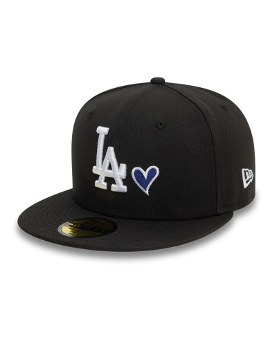 Casquette New Era 59FIFTY Fitted MLB Heart Icon LA Dodgers Noir