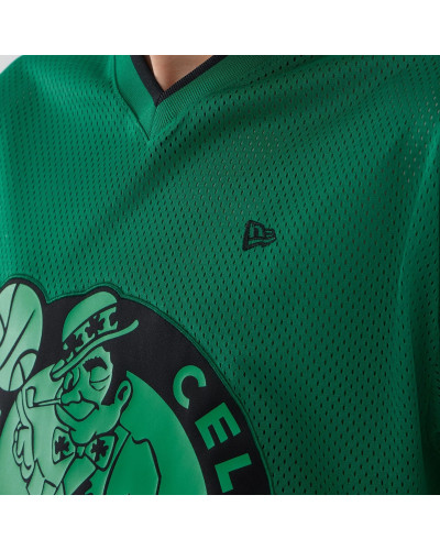 T-shirt New Era Oversize en Mesh Boston Celtics NBA Vert