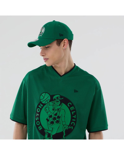 T-shirt New Era Oversize en Mesh Boston Celtics NBA Vert
