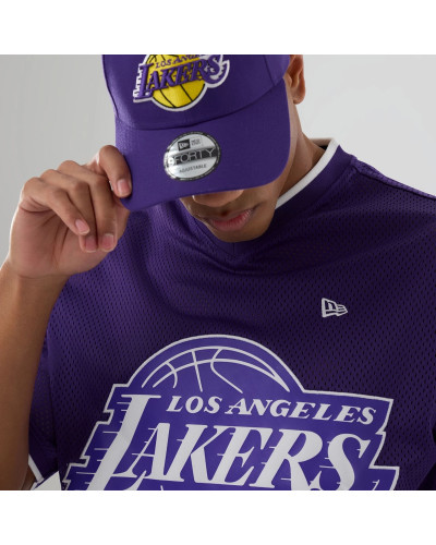 T-shirt New Era Oversize en Mesh LA Lakers NBA Violet