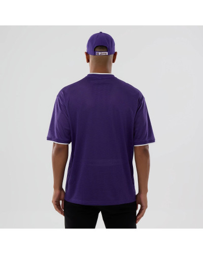 T-shirt New Era Oversize en Mesh LA Lakers NBA Violet