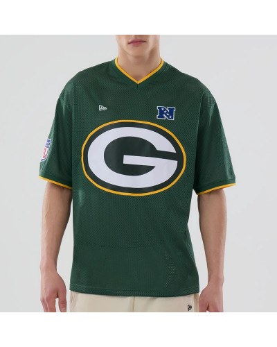 T-shirt New Era Oversize en Mesh Green Bay Packers NFL Vert foncé