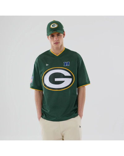 T-shirt New Era Oversize en Mesh Green Bay Packers NFL Vert foncé