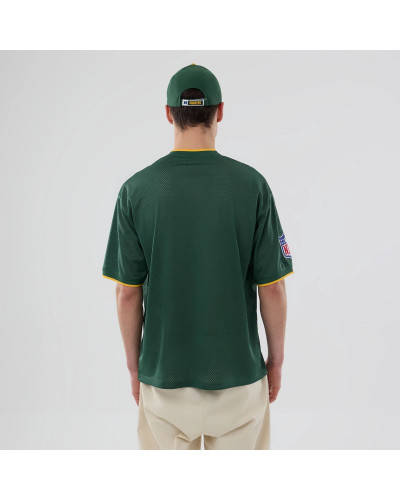 T-shirt New Era Oversize en Mesh Green Bay Packers NFL Vert foncé