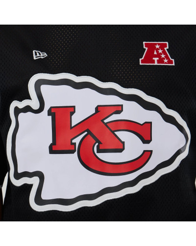 T-shirt New Era Oversize en Mesh Kansas City Chiefs NFL Noir