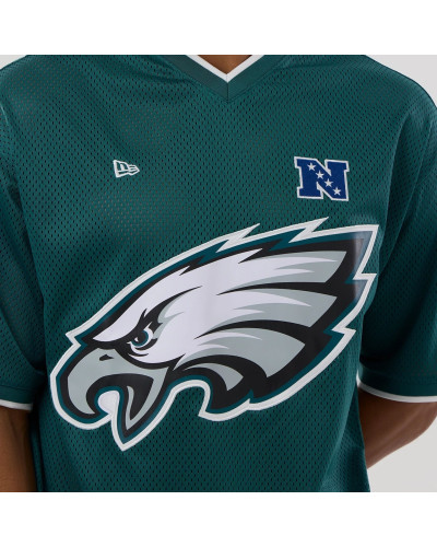 T-shirt New Era Oversize en Mesh Philadelphia Eagles NFL Vert foncé