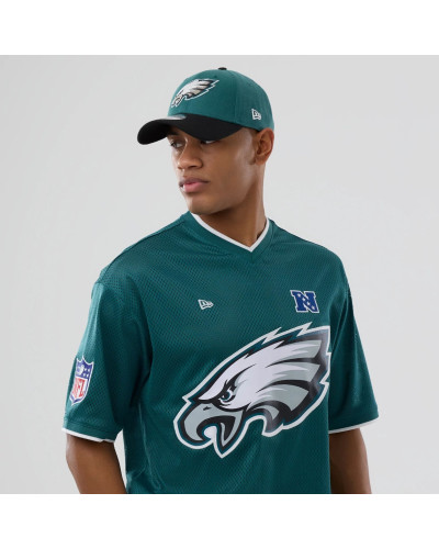 T-shirt New Era Oversize en Mesh Philadelphia Eagles NFL Vert foncé