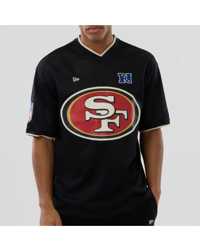 T-shirt Oversize en Mesh San Francisco 49ers NFL Noir
