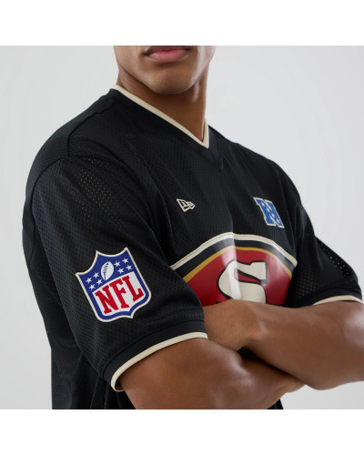 T-shirt Oversize en Mesh San Francisco 49ers NFL Noir