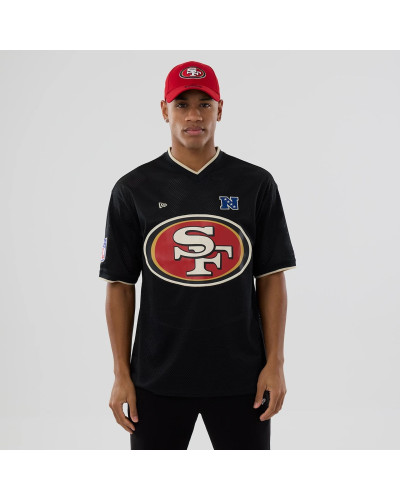 T-shirt Oversize en Mesh San Francisco 49ers NFL Noir