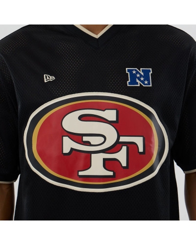 T-shirt Oversize en Mesh San Francisco 49ers NFL Noir