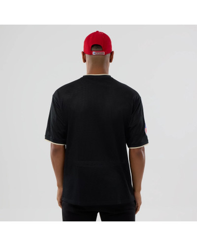 T-shirt Oversize en Mesh San Francisco 49ers NFL Noir