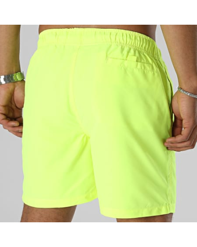 Short De Bain La Piraterie Logo 2 Jaune Fluo Noir